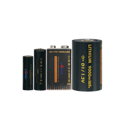 1.5V 6000mwh~9000mwh USB 재충전 리?? 이온 배터리