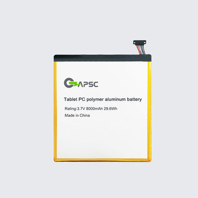 3.7V8000mAh 태블릿 PC 폴리머 알루미늄 배터리